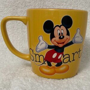 Disney Parks Mickey Mouse Funny & Smart 3D Yellow Black Coffee Tea Mug